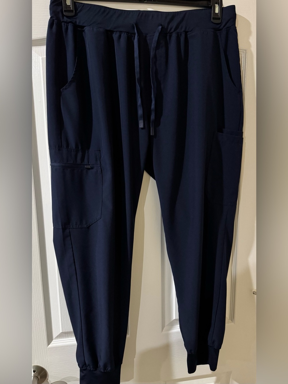 Cozy Fit Navy Blue Elastic Waist Scrub Jogger Pant XXL